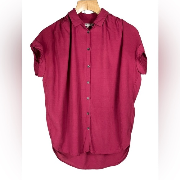 Madewell Tops - Madewell Pink Semi Sheer Shirt | Size: XS